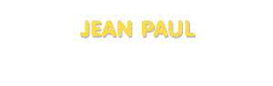 Der Vorname Jean Paul